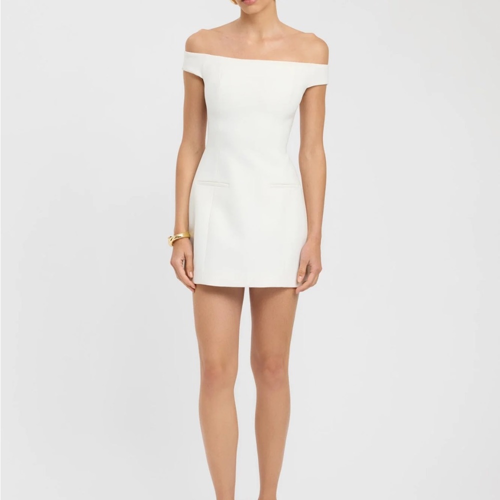 knee length dresses for ladies Kookai Manhattan Maxi Dress (Coconut Milk) – Rent To Dress NZ main image 0